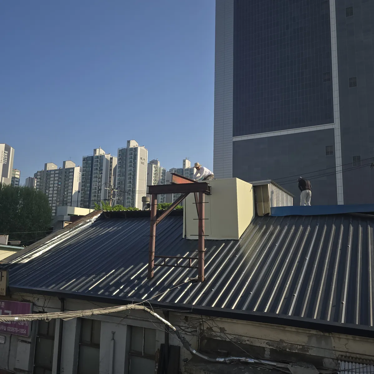 판넬 외벽 작업 참고 사진