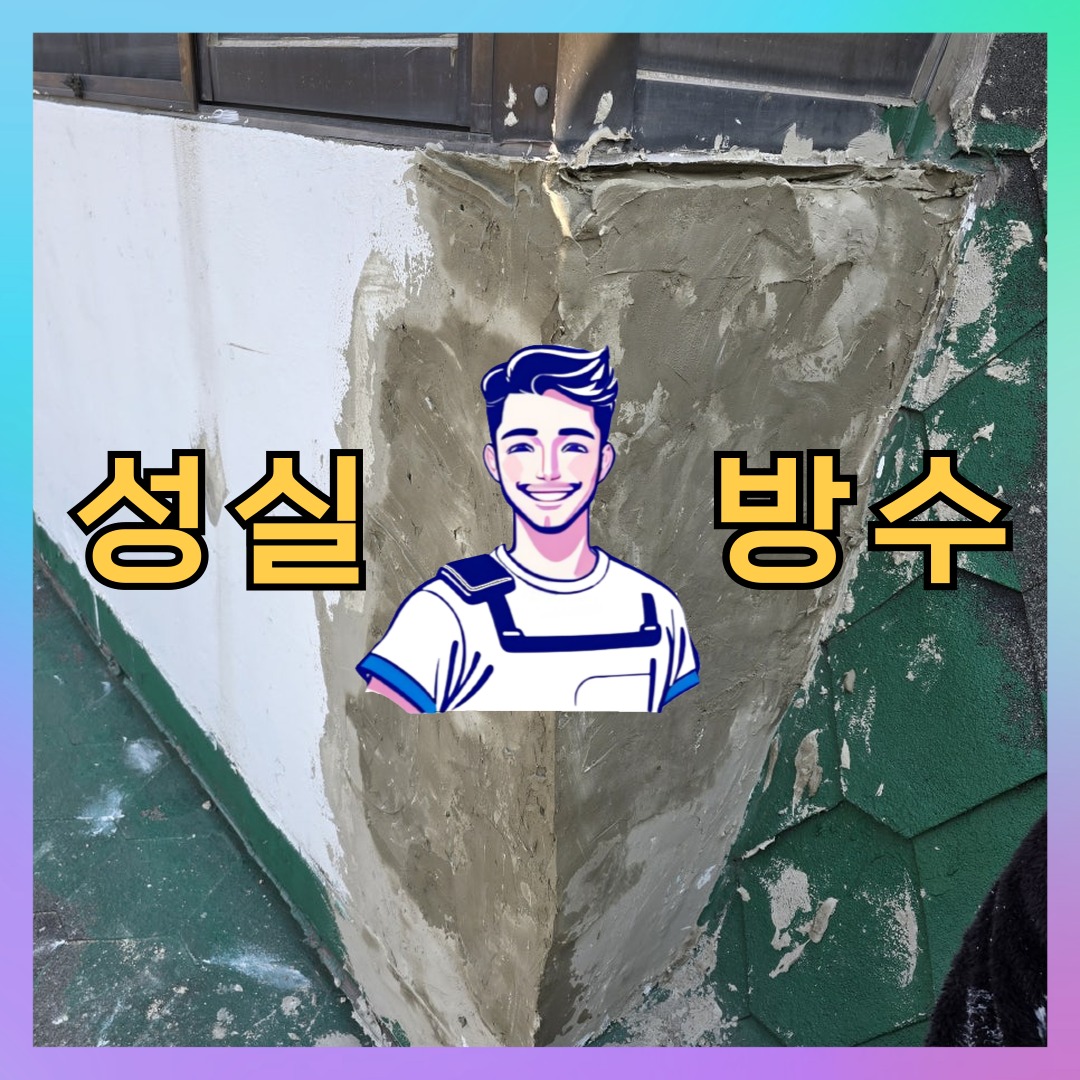 경기 고양시 덕양구 도내동 다세대 빌라 외벽도색 시공 전 상태 - 성실방수