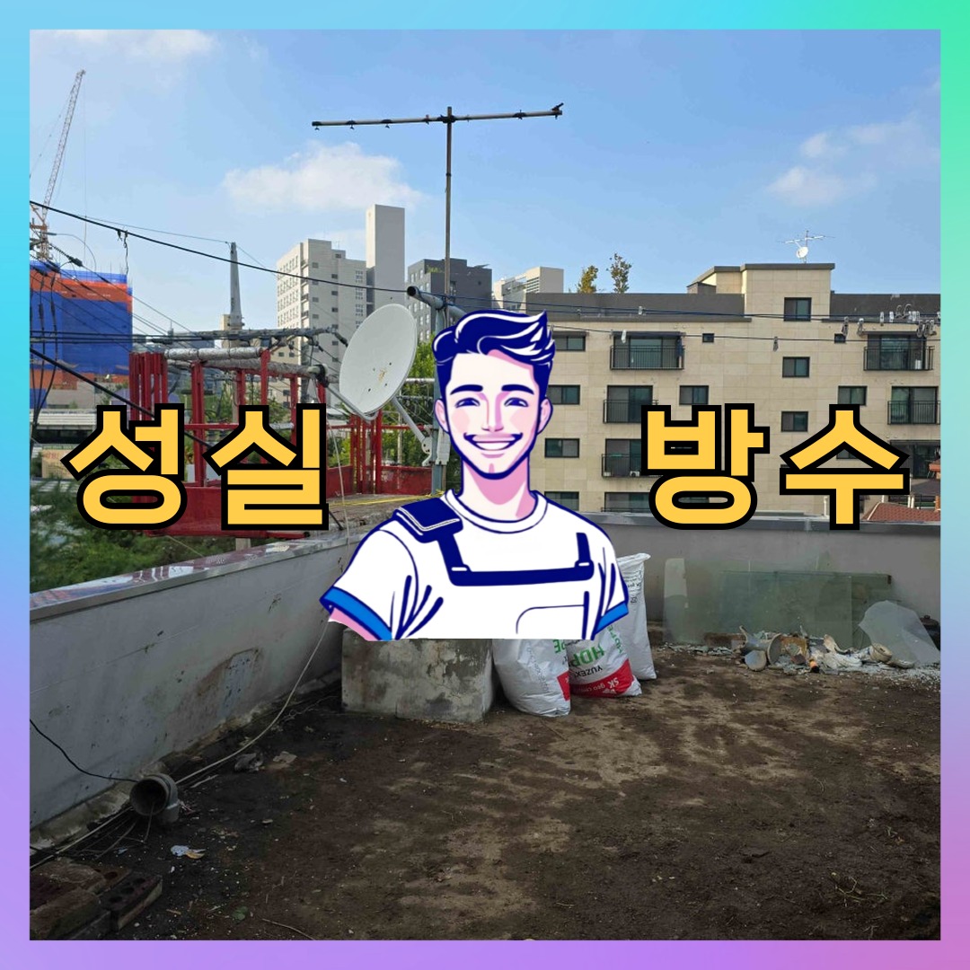 서울 성북구 장위동 다세대 빌라 슁글방수 시공 전 상태 - 성실방수