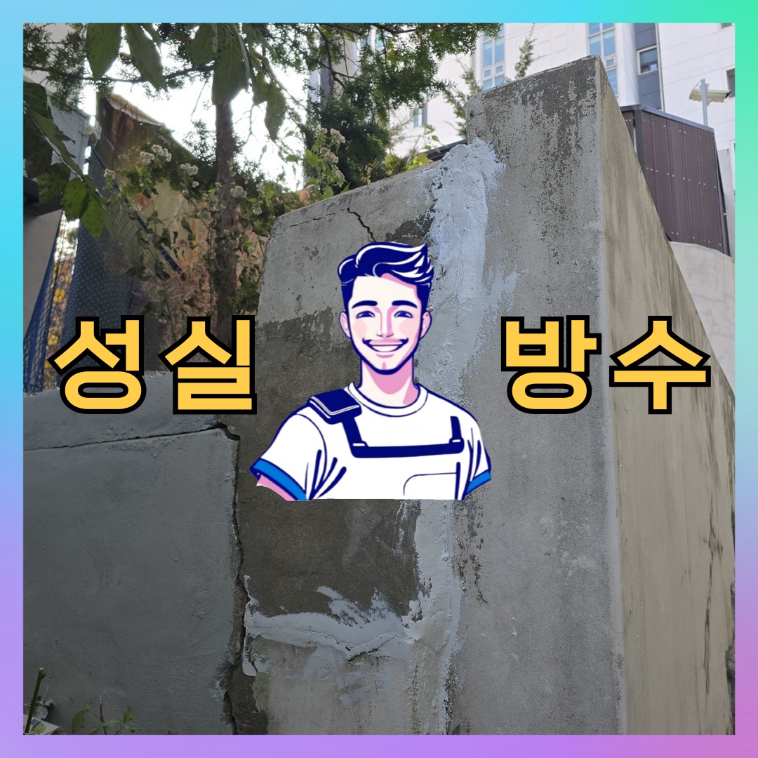 서울 중랑구 면목동 다세대 빌라 외벽방수 시공 전 상태 - 성실방수