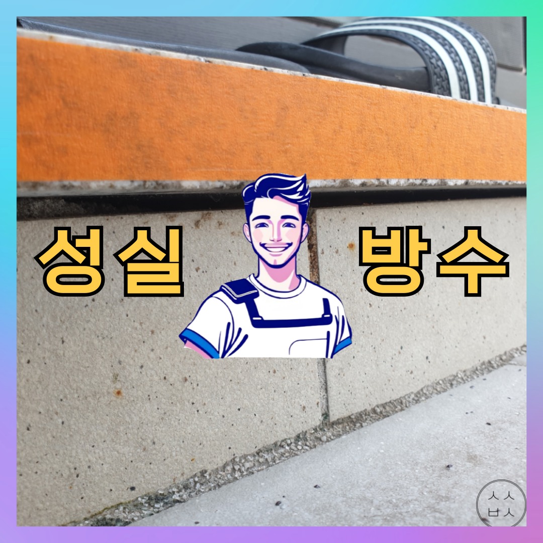 서울 성동구 송정동 상가 건물 옥상방수 시공 전 상태 - 성실방수